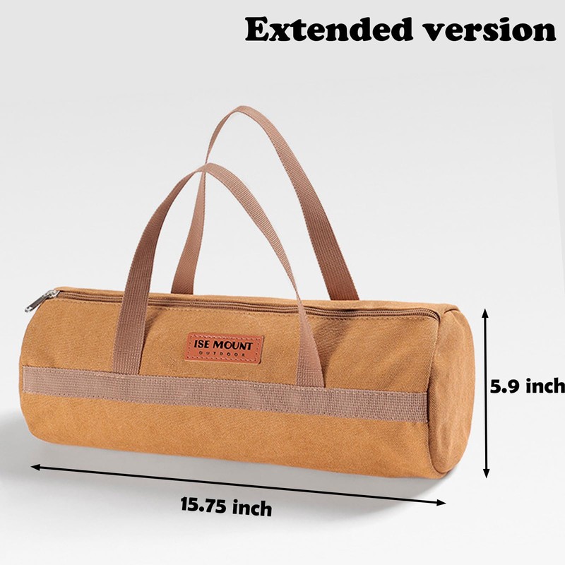 Tentogala Tent Stakes Bag, Double Layer Tent Pole Pegs Storage