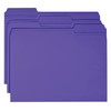 Smead File Folder, Reinforced 1/3-Cut Tab, Letter Size, Purple, 100