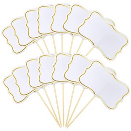 Food Labels for Buffet, 56Pcs Party Food Flags for Buffets to Write on Blank Buffet Labels for Cupcake Toppers Party Decorations
