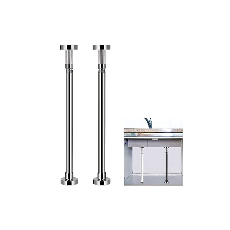 2 Pcs Undermount Sink Brackets Adjustable, Stainless Steel Sink Support,