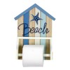 Nauticalia Beach Hut Toilet Roll Holder, 28x21cm