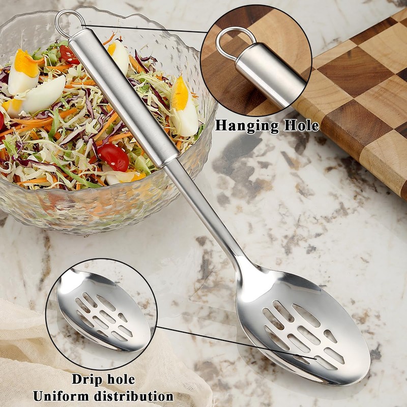 Cooking Spoons Set, Large Cooking Spoons Set for Home Kitchen
