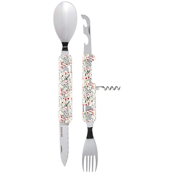 Akinod - Multifunctional Cutlery 13H25 Pastoral - Stainless Steel Folding