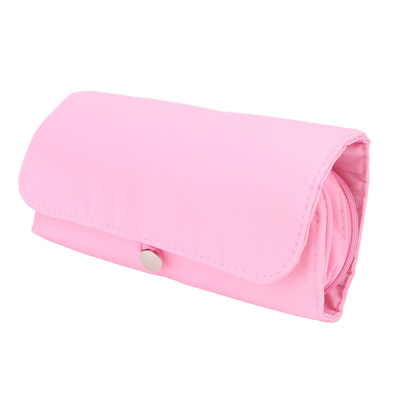 Cosmetic Bag Professional Makeup Brush Rolling Case Pink Cosmetics Make