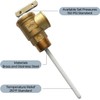 FOGATTI 3/4" NPT Temperature and Pressure Relief Valve Connections for