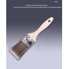 Paint Brushes Set, 3 Pieces, Synthetic Bristles, Wooden Handles