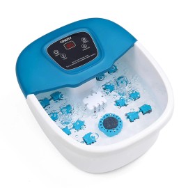 FIAHNG CINERY Foot Spa Bath Massager with Heat Bubbles Vibration and Pedicure Foot