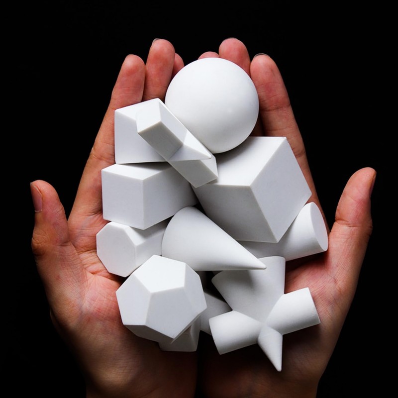 COZENTA Drawing Motif Geometric Model 3D Object Block Model Arts