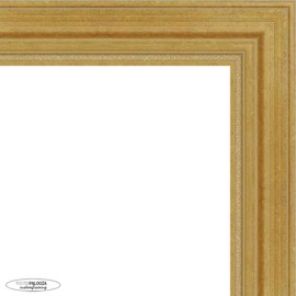 Poster Palooza A3 11.7x16.5 Traditional Gold Complete Wood Picture Frame with UV Acrylic Plexiglass, Foam Board Backing & Hardware Included