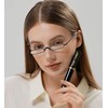 Viseng 3 pairs Slim Mini Metal Reading Glasses Compact Lightweight