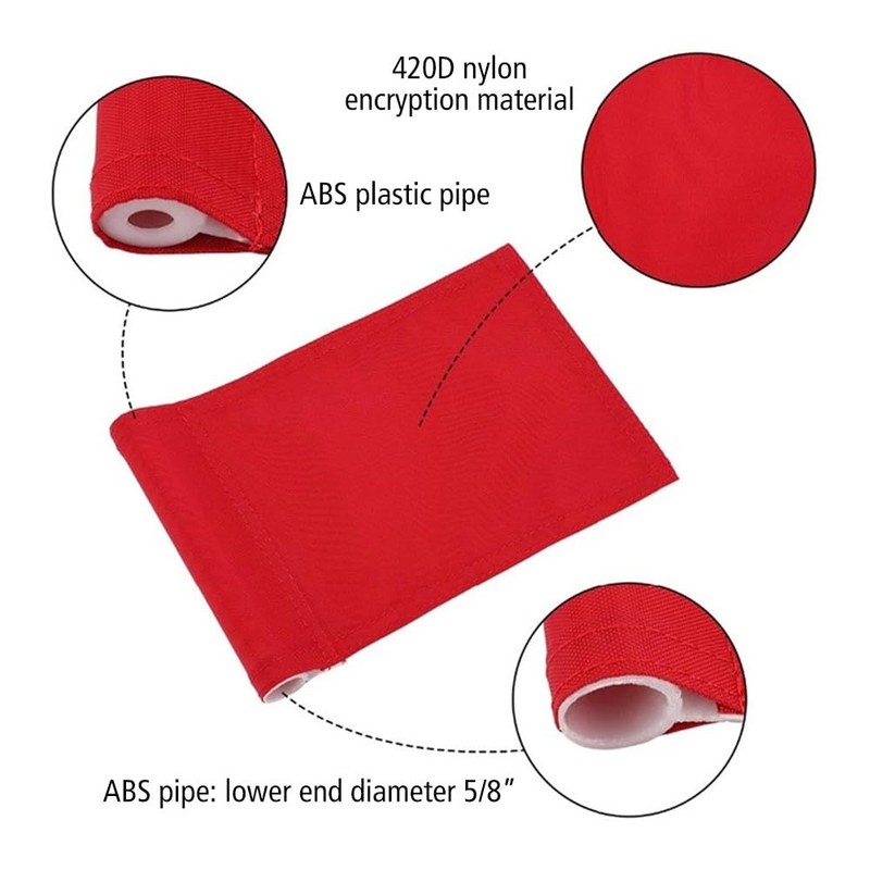Pack of 4 Golf Flags Mini Golf Flag with Tube