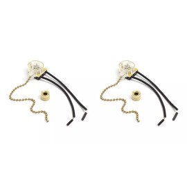 Zing Ear 2 Pzs Interruptor Switch Cadena P/ Ventilador De Techo Luz