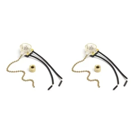 Zing Ear 2 Pzs Interruptor Switch Cadena P/ Ventilador De Techo Luz