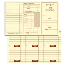 NextDayLabels - Weekly Employee Pocket Size Time Cards