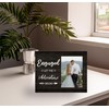 Let the Adventure Begin Engagement Picture Frame Gift for Couple,
