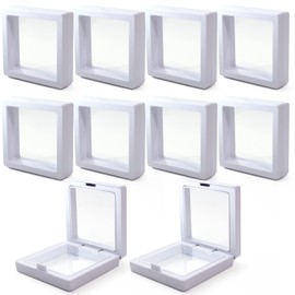 [DLAVE] Loose Case, Set of 10, "Elastic Film Protects Against Dust!" (7 x 7 cm, White)