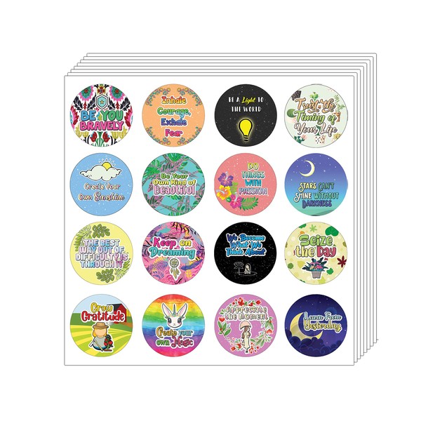 Creanoso Positive Motivational Stickers Series 2 (10-Sheet) - Assorted Designs for Children - Classroom Reward Incentives for Students - Stocking Stuffers Party Favors & Giveaways for Teens & Adults