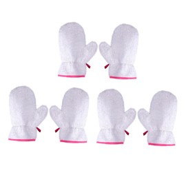 OHPHCALL 6pcs Housework Gloves with Strong Cleaning Ability Multi-Purpose Hanging Cleaning Gloves for Kitchen and Household Use Durable and White