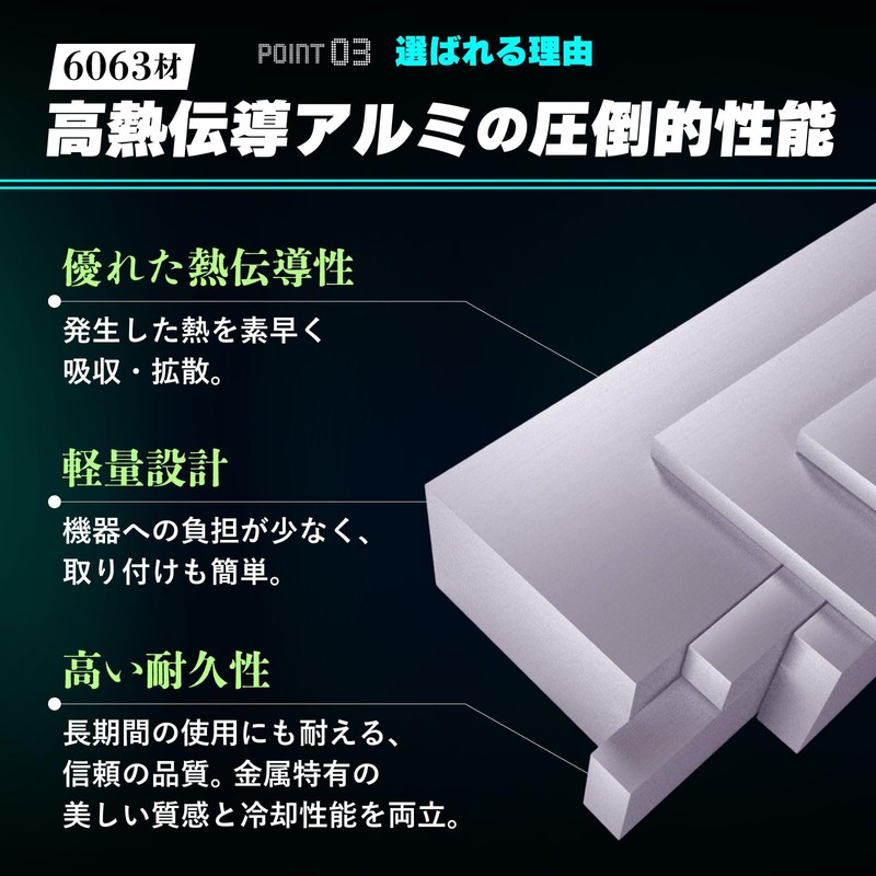 PIENSE Heat Sink Aluminum [Power of Aluminum] Heat Dissipation Version