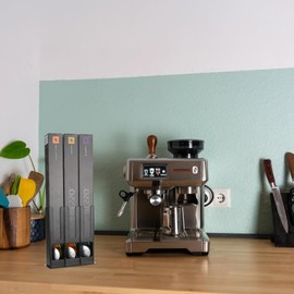 Refein Coffee Pods Dispenser Compatible with Nespresso Vertuo Capsules, Coffee Capsule Sleeve Holder for Nespresso Pods, Space-Saving Coffee Pod Organizer Storage Solution, 30 Pod Capacity