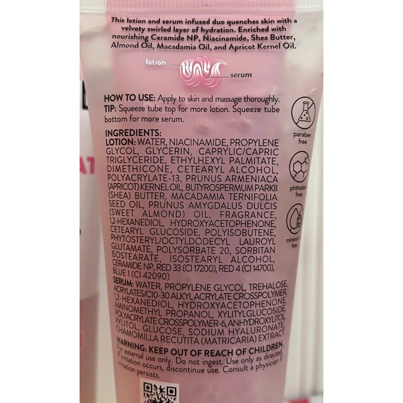 2 SEALED ONYX POMEGRANATE FIG HYDRATING BODY LOTION & SERUM