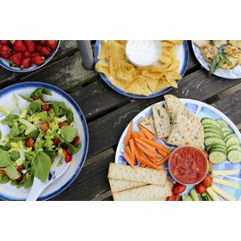 Epicurean Coastal Melamine Salad Bowl