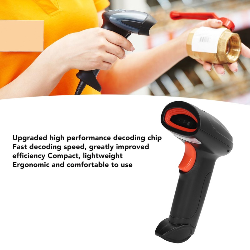 Wireless Barcode Scanner USB 2.4G and Bluetooth 1D Code Reader
