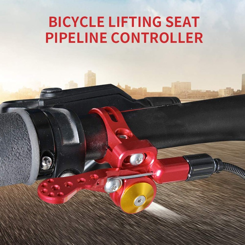 Mountain Bike Seatpost Dropper Remote Control Lever with 2 Keys