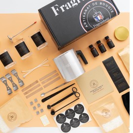 Soy Candle Making Kit for Adults - Luxury DIY Craft Kit with 3 Glass Jars, 3 Custom Scents, Soy Wax, Melting Pot, Accessories Set (Snuffer, Wick Trimmer, Dipper) and More Candle Making Supplies