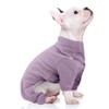 Fleece Dog Pajamas Turtleneck Thermal Dog Pjs Dog Jumpsuit Pet