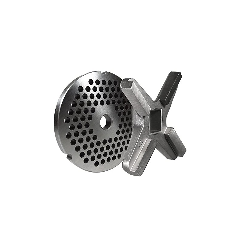 #22 Grinder plate with 3/16" holes and a #22 grinder