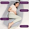 Luxury 12ft J-Shaped Improved Maternity and Full Body Support Pillow.