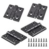 Pack of 4 Metal Hinge, Black Folding Hinge, Door Hinges,