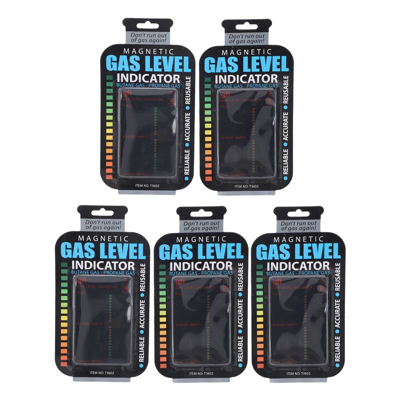 5pcs Gas Level Indicator Portable Magnetic Propane Fuel Level Indicators