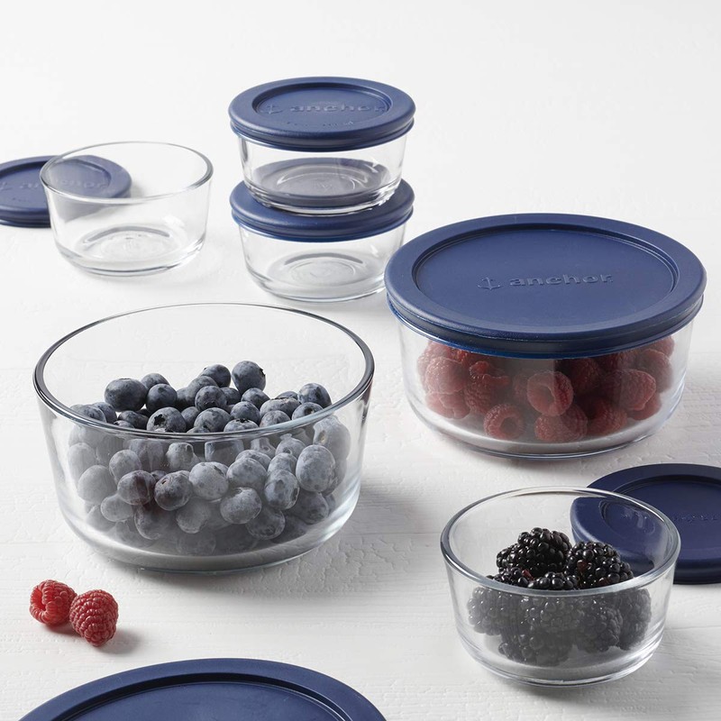 Anchor Hocking 12 Piece Glass Storage Containers with Lids (6