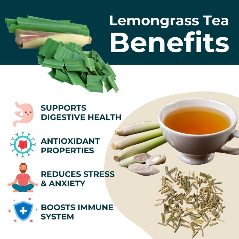 Teapro Premium Lemongrass Tea 100g | Caffeine-free Herbal Loose Leaf