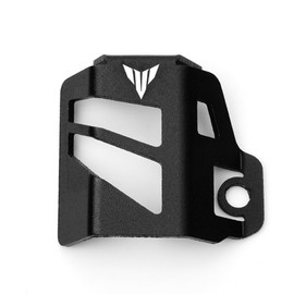 MOWOK Fit For Yamaha MT09 MT03 MT07 MT10 MT25 MT125 MT15 MT 09 03 07 10 25 125 15 FZ07 FZ09 Motorcycle Accessories Rear Brake Fluid Reservoir Guard Oil Cup Cap Cover Protector (Black)