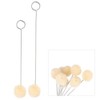50pcs Leather Dyeing Tool, Wool Dust Swabs with Metal Handle