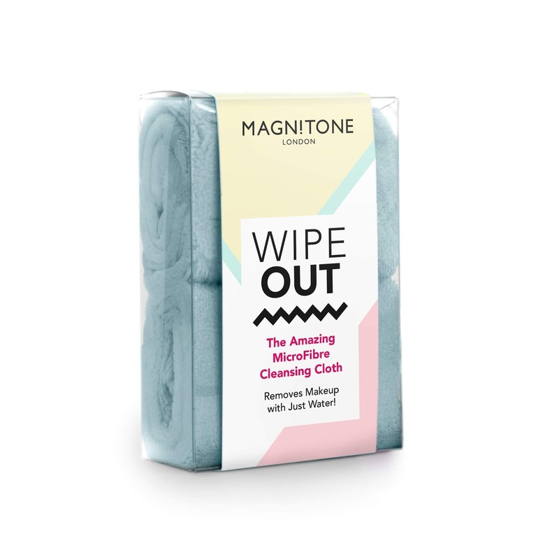 Magnitone Wipe Out Micro Fibre Cleansing Cloth, Grey, Pack of
