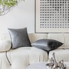 Demetex Grey Cushion Covers 45 x 45 Soft Velvet Cushions