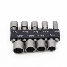 Nut Driver Socket Bit Set for Hex Fasteners – 9-Piece or 14-Piece Options for DIY Repairs and Workshop Tasks
