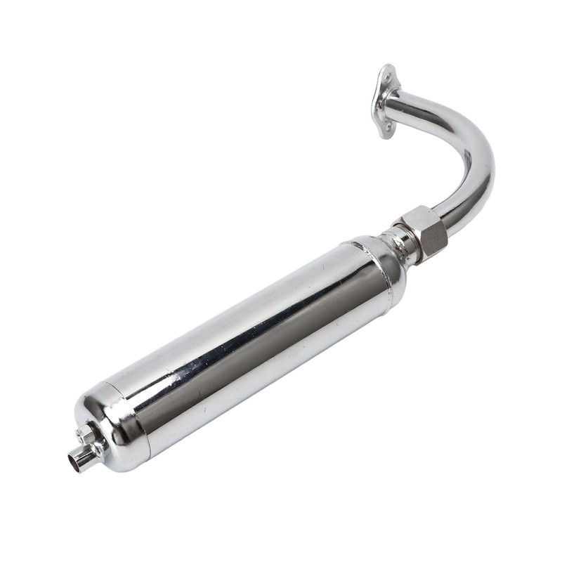Exhaust Muffler Pipe Motorized Bicycle Engine Muffle Tailpipe Exhaust Pipe