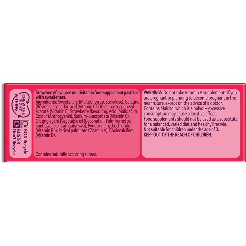 Bassetts Vitamins Bassetts Vitamins 3-6 Years Strawberry Flavour Multivitamins 30