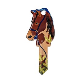 Lucky Line Key Shapes, Horse, House Key Blank, SC1, 1 Key (B149S) Schlage