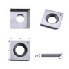 Indexable Carbide Insert Knife 14.3x14.3x2.0mm-50° 2-Edge Replacement Cutter for Cutech