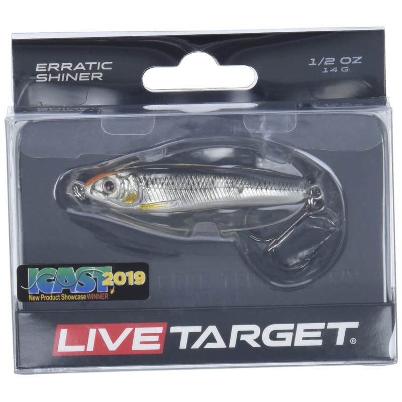 Fishing Tackle Lures Erratic Shiner Casting Silver-Black