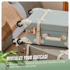 Vivikivi 4 Pcs Suitcase Wheels Replacement Universal Mute Luggage Suitcase
