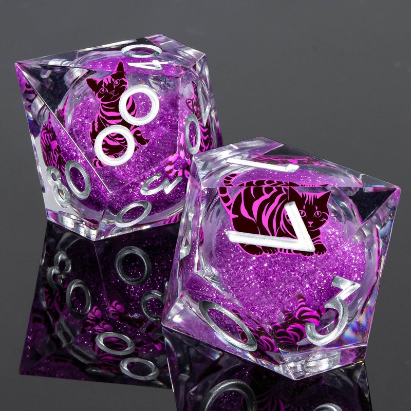Resin Sharp Edge Polyhedral Dice