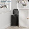 Arlopu 8 Gallon 30L Slim Square Stainless Steel Step Trash