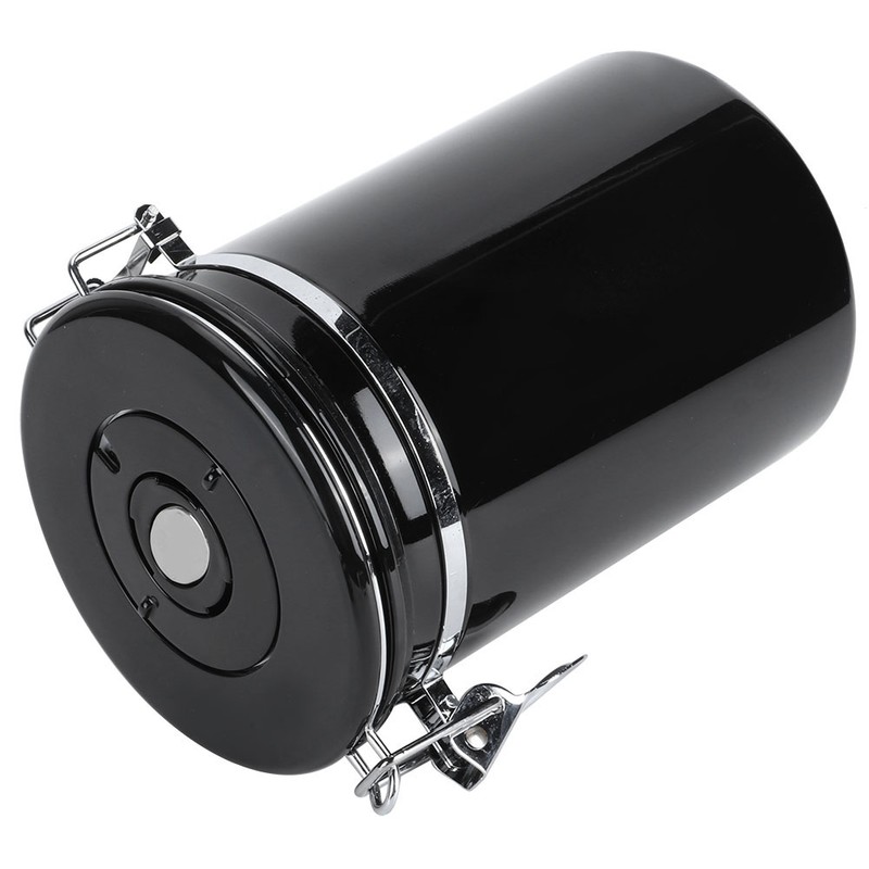 Stainless Steel Sealed Canister Coffee Bean Flour Sugar Container Holder